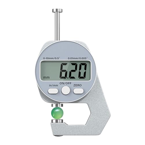 Medidor de espesor digital de 0-20mm para manualidades, cuero y diseño de moda
