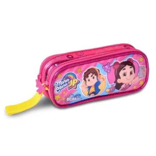 Mochila Infantil Rodinhas Maria Clara E JP Com Estojo E Lancheira