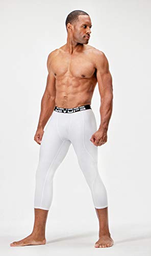 DEVOPS 2 Pack Men's 3/4 Compression Pants Athletic Leggings with Pocket3