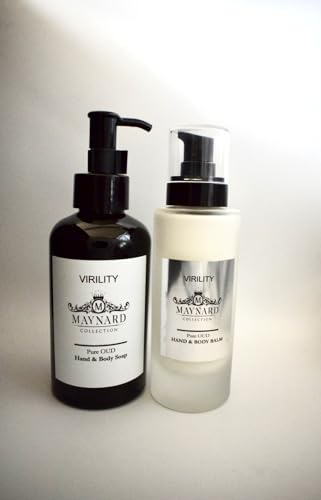 Virility Coffret cadeau gel douche et baume pour le corps peau sèche homme