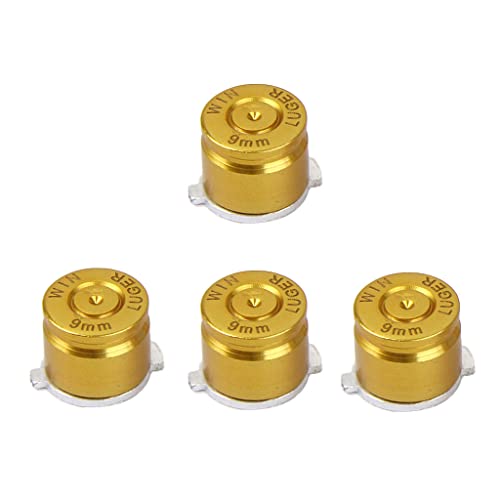 Gazechimp 4 X Joystick Aluminium Metall-Kugel Tasten Buttons Für PS3 / PS4 Controller Golde Set