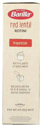 image for Barilla Red Lentil Rotini Pasta, 8.8 oz - Vegan, Gluten Free, Non GMO 