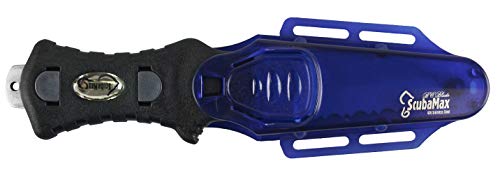 Scubamax Rounded Tip Stainless Steel BCD Dive Knife Blue