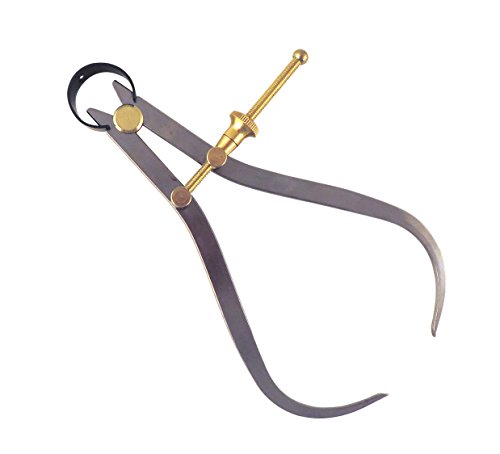 3 Piece Set Toolmaker's “Yankee” Rapid Adjust Quick Spring Nut Dividers, Inside Id & Outside Od Calipers, 0-6.5” / 165 Mm Range, Brass Fulcrum And Fine Adjustment, Flat Leg, C7-6, C8-6, C9-6 #TOP7