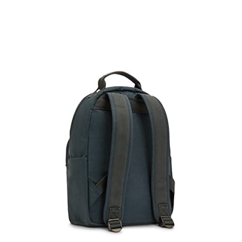 Image of Kipling Women's Seoul Small Backpack, Durable, Padded Shoulder Straps with Tablet Sleeve, Bag, True Blue Tonal, 10.5''L x 13.75''H x 6.75''D (KI40824DX)