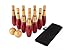 Venbytech for 8 in. Wooden Red and Grey Bowling Lawn Game