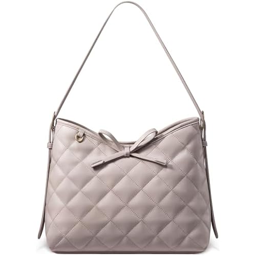 LOVEVOOK Purses for Women Soft Leather Hobo Handbags Quilted Crossbody Bag Designer Carteras Para Mujer Bucket Purse
