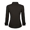 Alex-Vando-Womens-Dress-Shirts-Regular-Fit-Long-Sleeve-Stretch-Work-Shirt Alex Vando Womens Dress Shirts Regular Fit Long Sleeve Stretch Work Shirt,Black,S