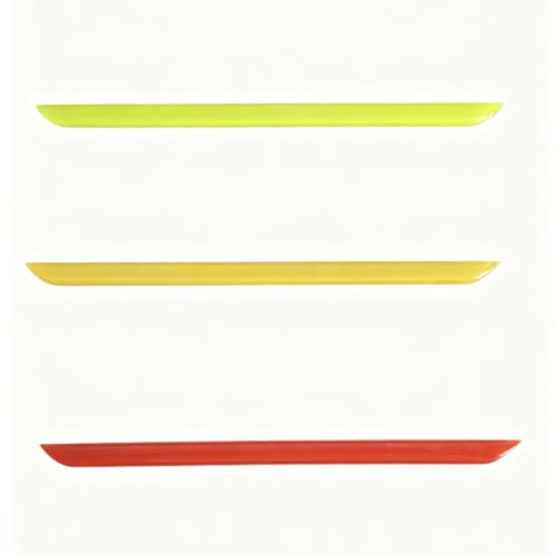Image of Boigoo 3-Color Long Stripe Grille Emblem Badge Sticker Yellow /Orange /Red
