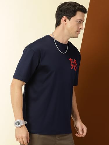 Image of Thomas Scott Men's | Graphic | Half Sleeve | Oversized Fit | 100% Cotton | Crew Collar | Casual Tshirt