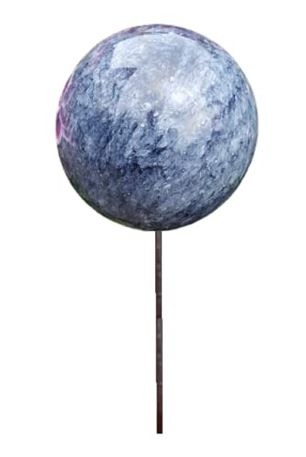 Jürgen Bocker Garten-Ambiente Soporte para Plantas de Acero Inoxidable Lacado, mármol de 7,5 cm con Varilla de 20 cm Cover