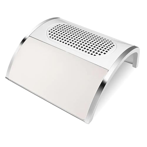 Colector de polvo para uñas 80W potente y aspirador silencioso de manicura blanco
