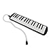 Homairate School Melodica, Exquisite ABS Cultivate Musical Interests Easy To Practice Multifunctional Classic Melodica for Performance (Black)