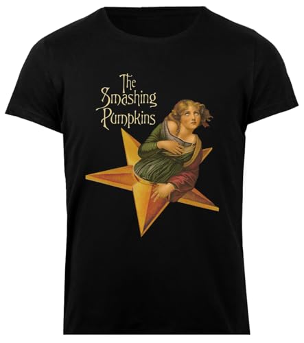 Udaytee The Smashing Pumpkins Camiseta Básica Algodón Negra Mujer