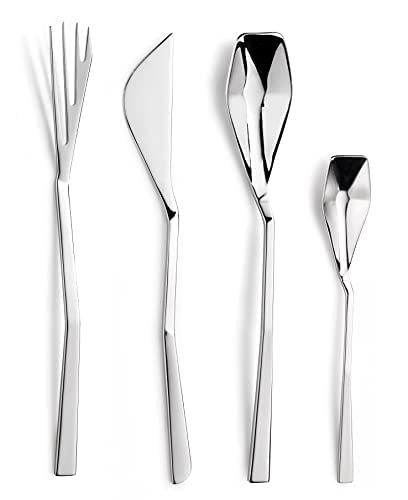 Pintinox Set da 24 pz, Posate Serie Alberi in Acciaio Inox Nichel Free, Box Gift