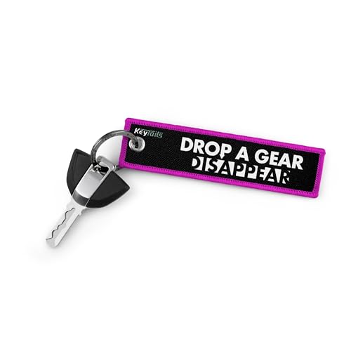 Image of KEYTAILS Keychains, Premium Quality Key Tag for Motorcycle, Car, Scooter, ATV, UTV [Drop A Gear & Disappear]