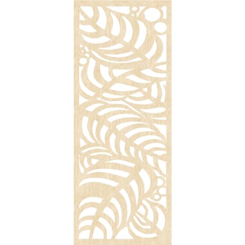 Image of 25 3 /8 inchW x 64 3 /8 inchH x 3 /8 inchT Mills Decorative Fretwork Wood Wall Panels, Birch