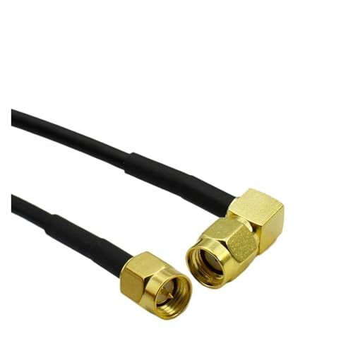 Kohak RG174 SMA �� SMA �I�X���X�X�g���[�g���p�A���e�i�����W�����p�[ RF �s�O�e�[���A�_�v�^�P�[�u��(Type 5,1000CM)