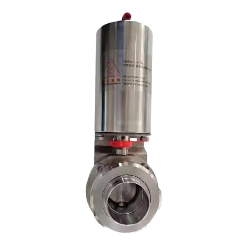 Válvula de mariposa neumática de acero inoxidable SS316L de 0.75 para tubería industrial 2