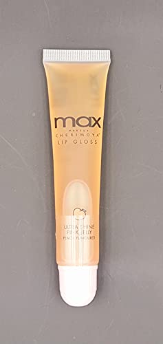 Cherimoya Variety Set Of 3 Max Lip Gloss Clear, Peach, Strawberry Gloss (Clear+Peach+Strawberry) #TOP4