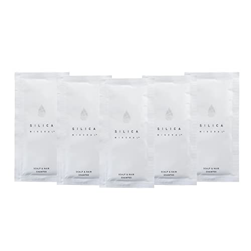 シリカミネラル? スカルプ&ヘア シャンプー 10ml ×5個セット シリカ(水溶性ケイ素、珪素)配合 パラベンフリー 合成着色料、合成香料、鉱物油無添加 シリコンフリー 日本製 トラベルサイズ