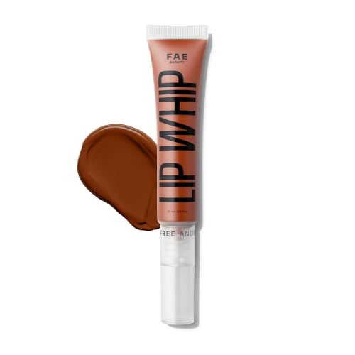 Image of Fae Beauty Lip Whip 12Hr Comfortable Matte Liquid Lipstick (10ml) | Waterproof | Long Wear | Non Drying | Soft Mousse Smudgeproof Formula | Vegan | With Moisture Lock Technology | Enriched with Vitamin E and Cherry Coffee - Grind