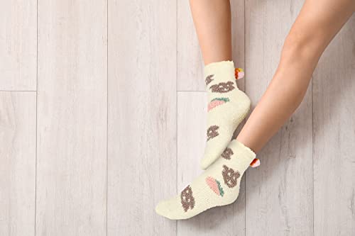 Image of Benefeet Sox Womens Fuzzy Socks Girls Cute Slipper Sock Funny Fluffy Winter Warm Soft Cozy Plush Indoor Sleep Sock