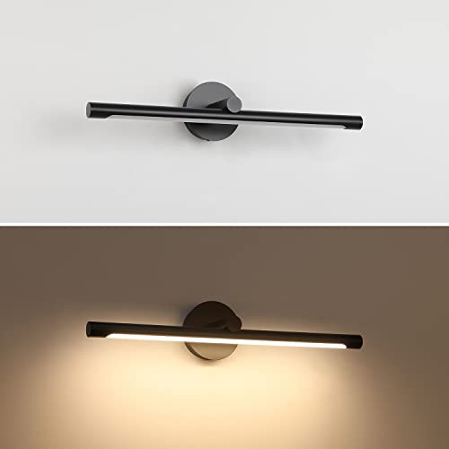 Jusheng Picture Lights Hardwired Modern Picture Lights For Paintings Led Wall Art Light Black Gallery Display Light Artwork Lighting 24.21'' Inch 14W 3000K Warm White #TOP6