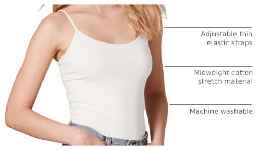 Image of Amazon Essentials Women's Slim-Fit Camisole for Layering and Everyday Wear, Pack of 4