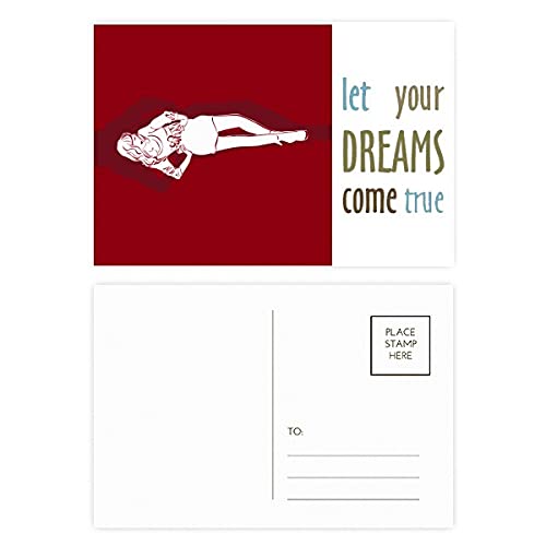 Cartes de remerciement Dream Come True rouge pour célébrer vos mariages et anniversaires