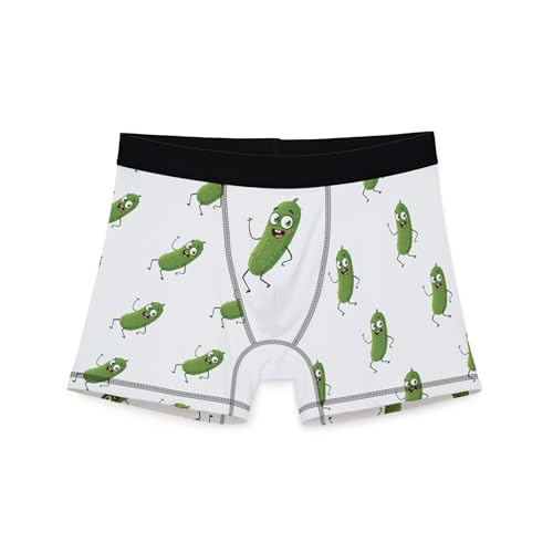 Pickle Boxers for Men, Humorous Men's Underwear, Quirky Gift for Him, Novelty Boxers, Comfy Casual Underwear