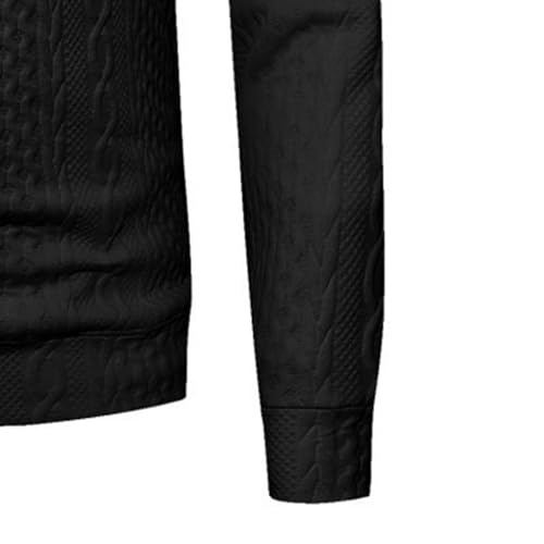 Men's Casual Base Knit Sweater Trendy Cable Knitwear Sweaters Crewneck Casual Sweater Structured Pullover4