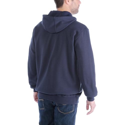 Carhartt Men's Midweight Hooded Sweatshirt, Navy, S