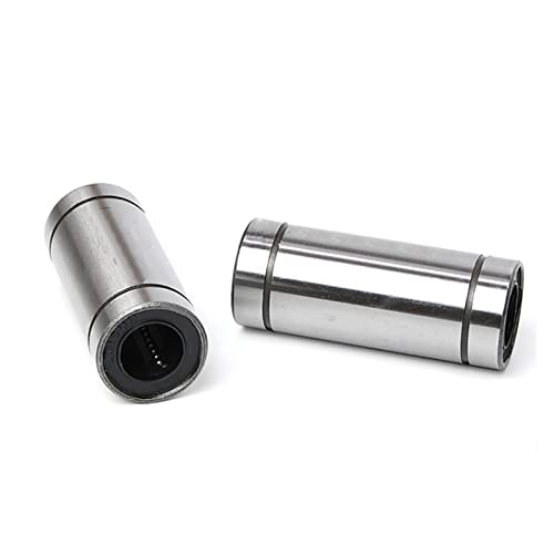 2 peças Rolamento de movimento linear de eixo óptico alongado LM6 8 10 12 16 20 25 30 35 40 50 LUU (