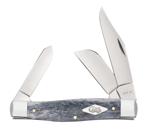 Case XX Knives Large Stockman 34203 Gray Bone Stainless Steel Pocket Knife