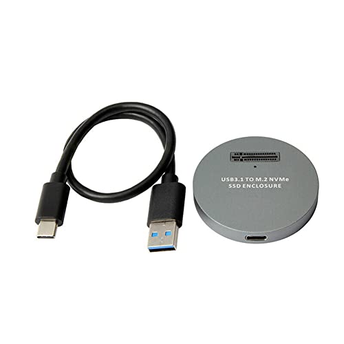 Caja externa para SSD M.2 NVME PCIe a USB 3.1 Tipo C miniatura 1