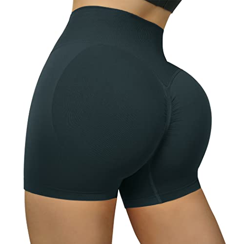 Image of SUUKSESS Women Seamless Booty Shorts Butt Lifting High Waisted Workout 3 inch
