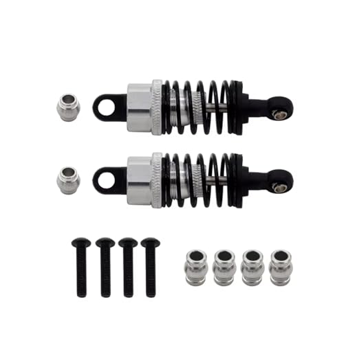 Amortisseurs RC pour Tamiya TT02 TT01 en alliage aluminium argent x2