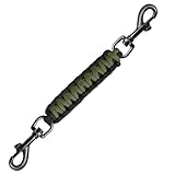 Sicherheitsclip für Hundehalsbänder mit Zwei Verschlüssen, handgefertigter Sicherheitsgurt für Hundegeschirre, Halsbänder und No-Pull-Geschirrverbinder