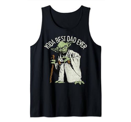Haut homme Star Wars Yoda Best Dad sans manches imprimé