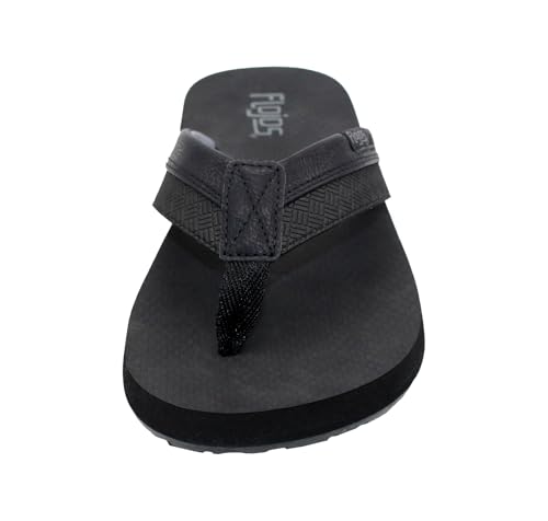 Flojos Ryan Kush Men's Sandal, 2 Tone Embossed Faux Leather Upper