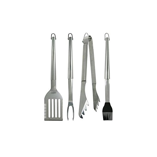 Mr Bar-B-Q 4-Piece All Stainless Grill Tool Set