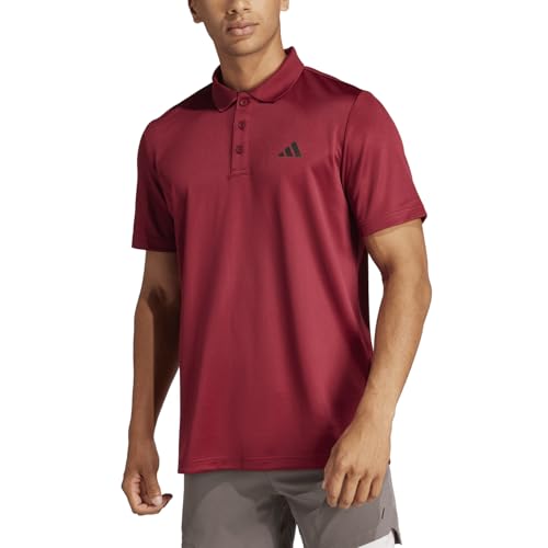 Image of adidas Men's Polyester Geometric Regular Fit Polo Shirt