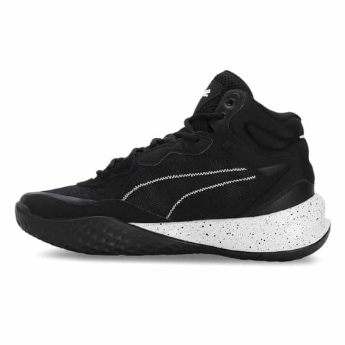 PUMA Mens Playmaker Pro Mid Splatter Basketball Sneakers Shoes - Black3