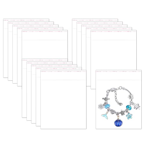 Bolsas de Celofán 10x10cm 300pcs Plástico Autoadhesivas Medianas 50µm OPP Bolsas de Transparente Bolsas de Embalaje con Orificio de Ventilación y Costura Sellada para Pendientes Galletas Dulces Fotos