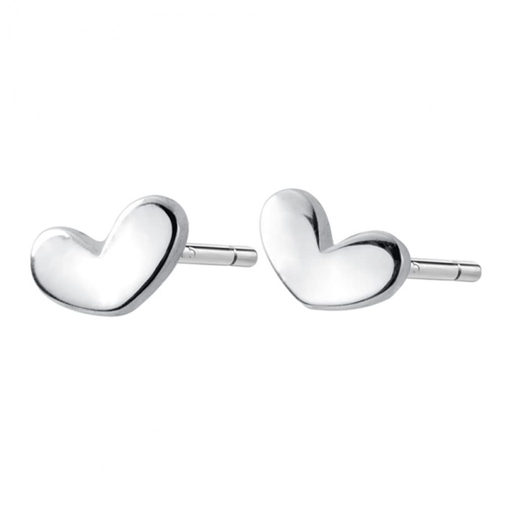 CMBSSTFC Sterling Silber Schmuck Damen Winzige kleine Herz Ohrstecker Liebe Geschenk für Dame