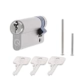 Lieferumfang: 1x QPlus24 Profilzylinder 10/35 mm gs4 mit 3 Schlüssel und Zylinderschraube zur Befestigung