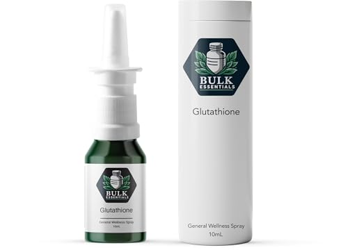 Bulk Essentials 100% Pure Glutathione Supplement Spray for Women & Men 2mg Per Spray for Antioxidant Healthy Aging & Cellular Energy USA Made 100 Serving Free from GMO and Gluten