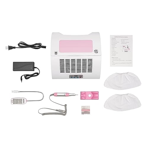 Kit para manicura 5 en 1 con lámpara LED y recogedor de polvo miniatura 5