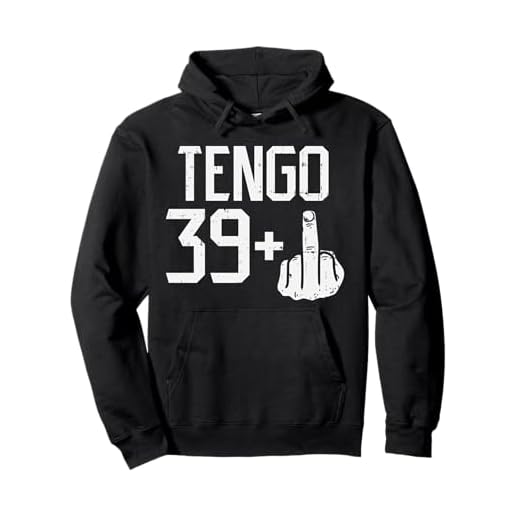 39 + Dedo Medio Fiesta Humor 40 Anos Cumpleanos Regalo Sudadera con Capucha